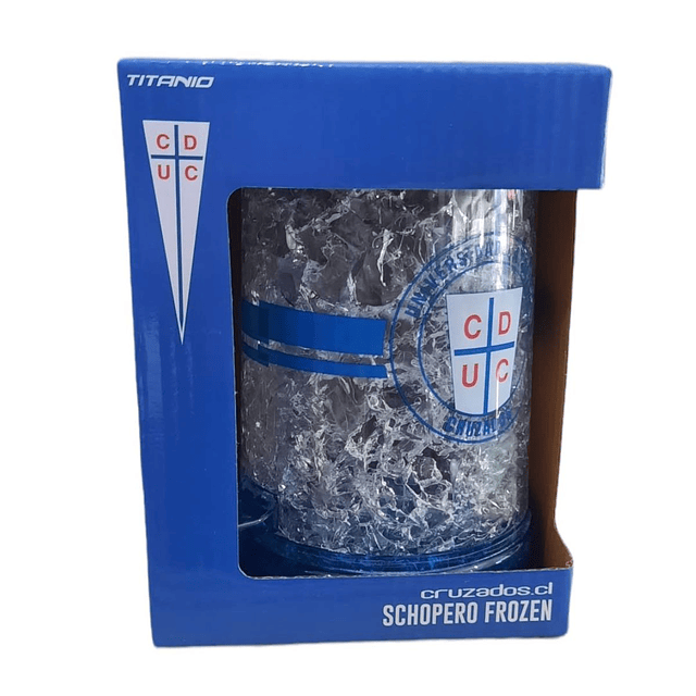 Vaso Cervecero Shopero Con Gel Para Enfriar 600ml U Catolica