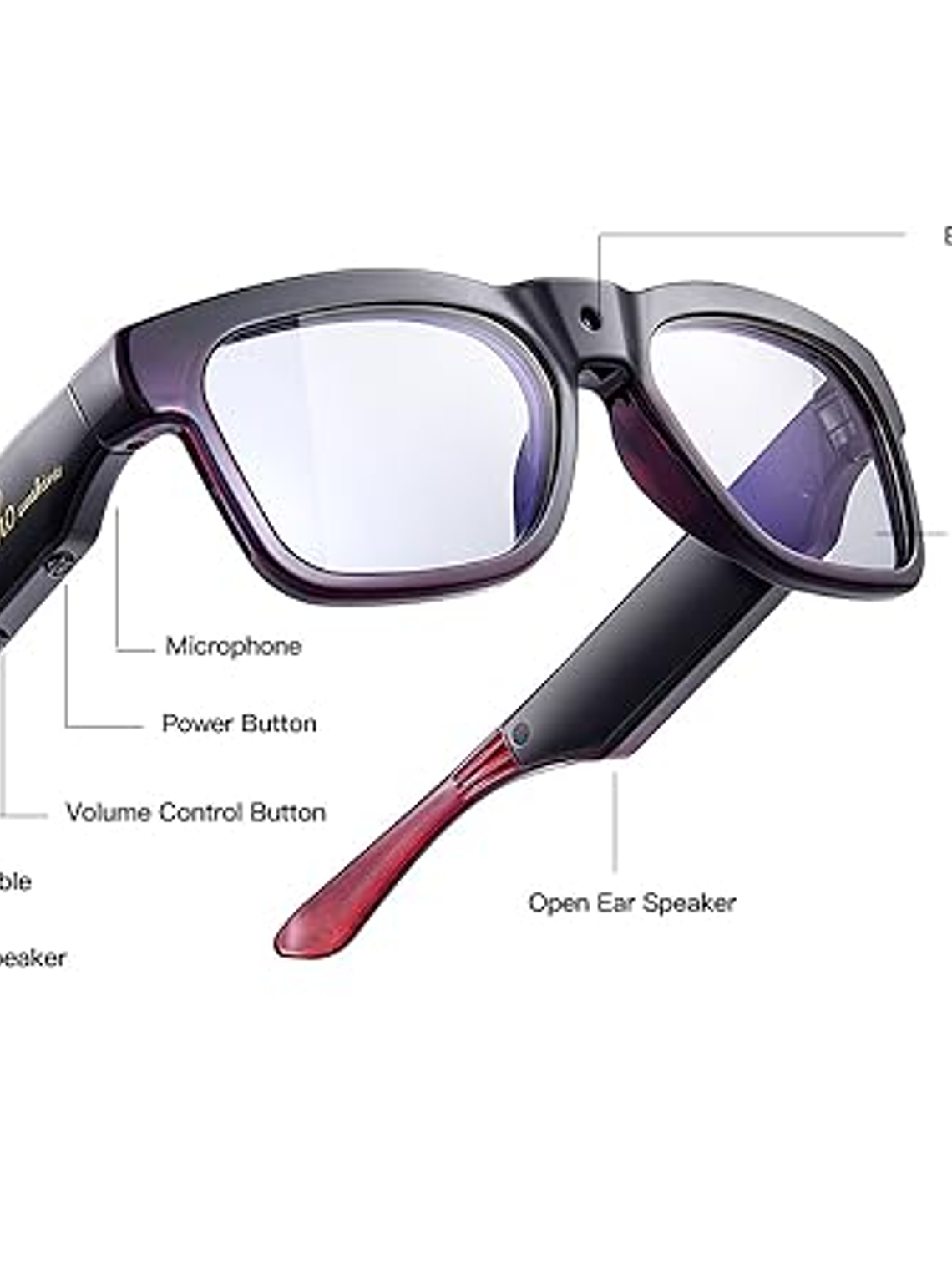 óculos inteligente com camêra e som  3