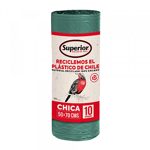  Bolsa de Basura Superior chica 50x70 - Rollo 10u 