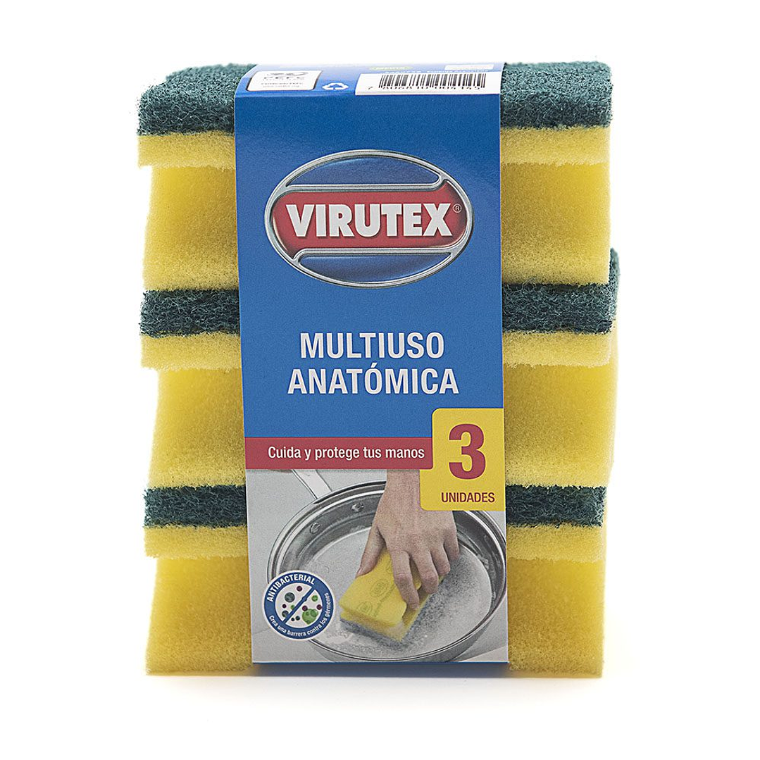 Esponja Acanalada Virutex 3u 1