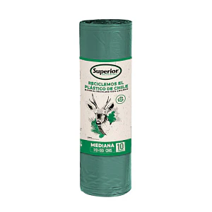 Bolsa de basura Superior mediana 70x90 - Rollo 10u
