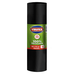 Bolsa de basura Virutex chica 50x70 - Rollo 10u