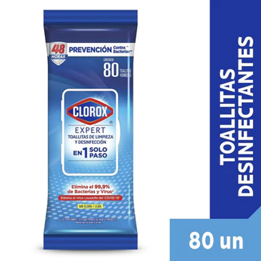 Toallitas Desinfectantes Clorox 80u 1