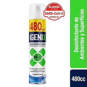 Desinfectante Aerosol Igenix 480cc - Aroma Tradicional