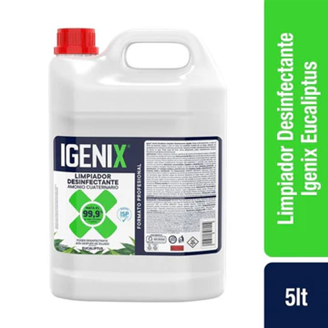 Limpiador Desinfectante Amonio Cuaternario Igenix 5L - Aroma Eucaliptus 1