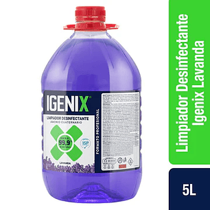 Limpiador Desinfectante Amonio Cuaternario Igenix 5L - Aroma Lavanda