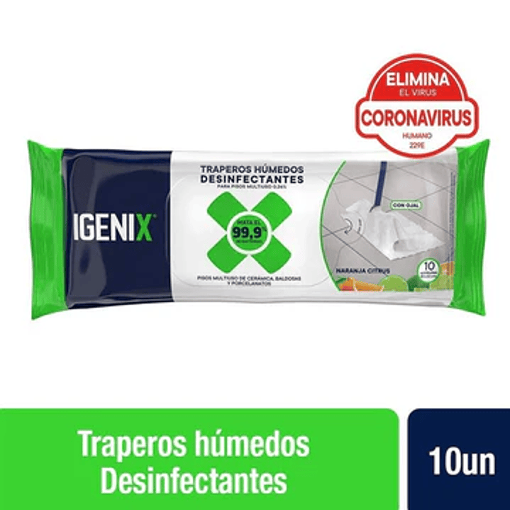 Trapero Húmedo Desinfectante Igenix 10u 1