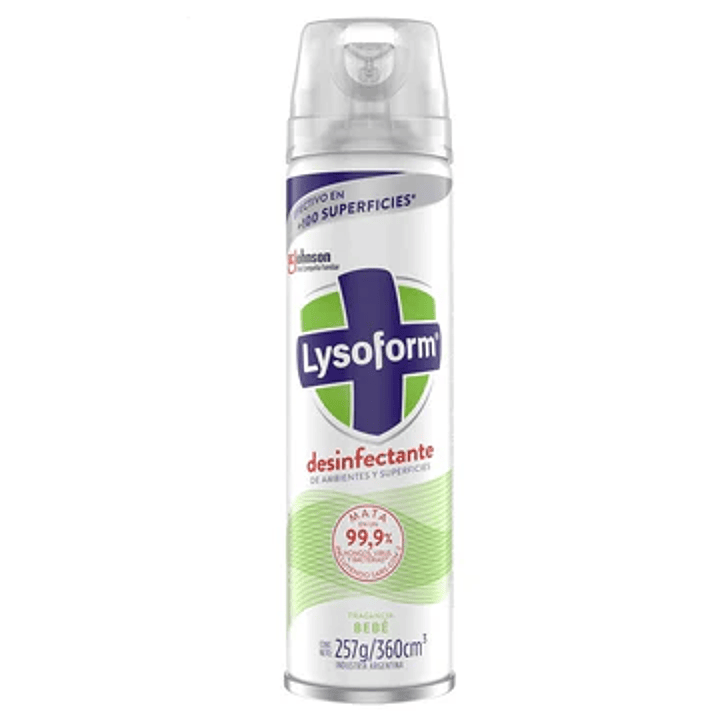 Desinfectante Aerosol Lysoform 360cc - Aroma Bebe  1