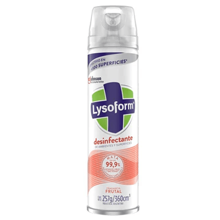 Desinfectante Aerosol Lysoform 360cc - Aroma Frutal 1