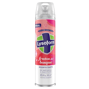 Desinfectante Aerosol Lysoform 360cc - Aroma Frutos del Bosque