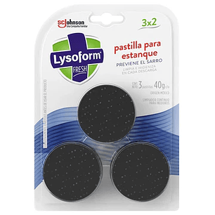 Pastilla para estanque Lysoform 3x2u de 40gr