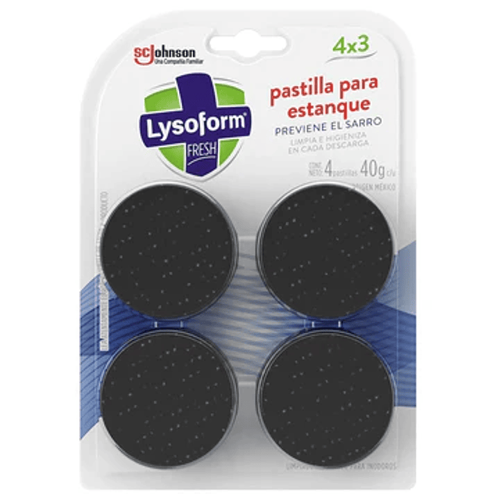 Pastilla para estanque Lysoform 4u de 40gr 1