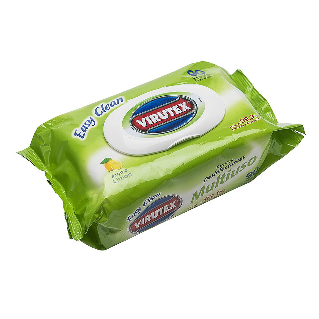 Toallitas Desinfectantes Virutex 90u - Aroma Limon 1