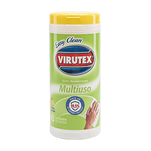 Toallitas Desinfectantes Virutex 35u - Aroma Limon - Tarro