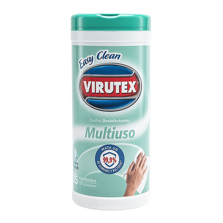 Toallitas Desinfectantes Virutex 35u - Aroma Fresh - Tarro 1