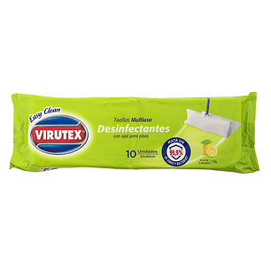 Trapero Húmedo Desinfectante Virutex 10u c/ojal - Aroma Limón 