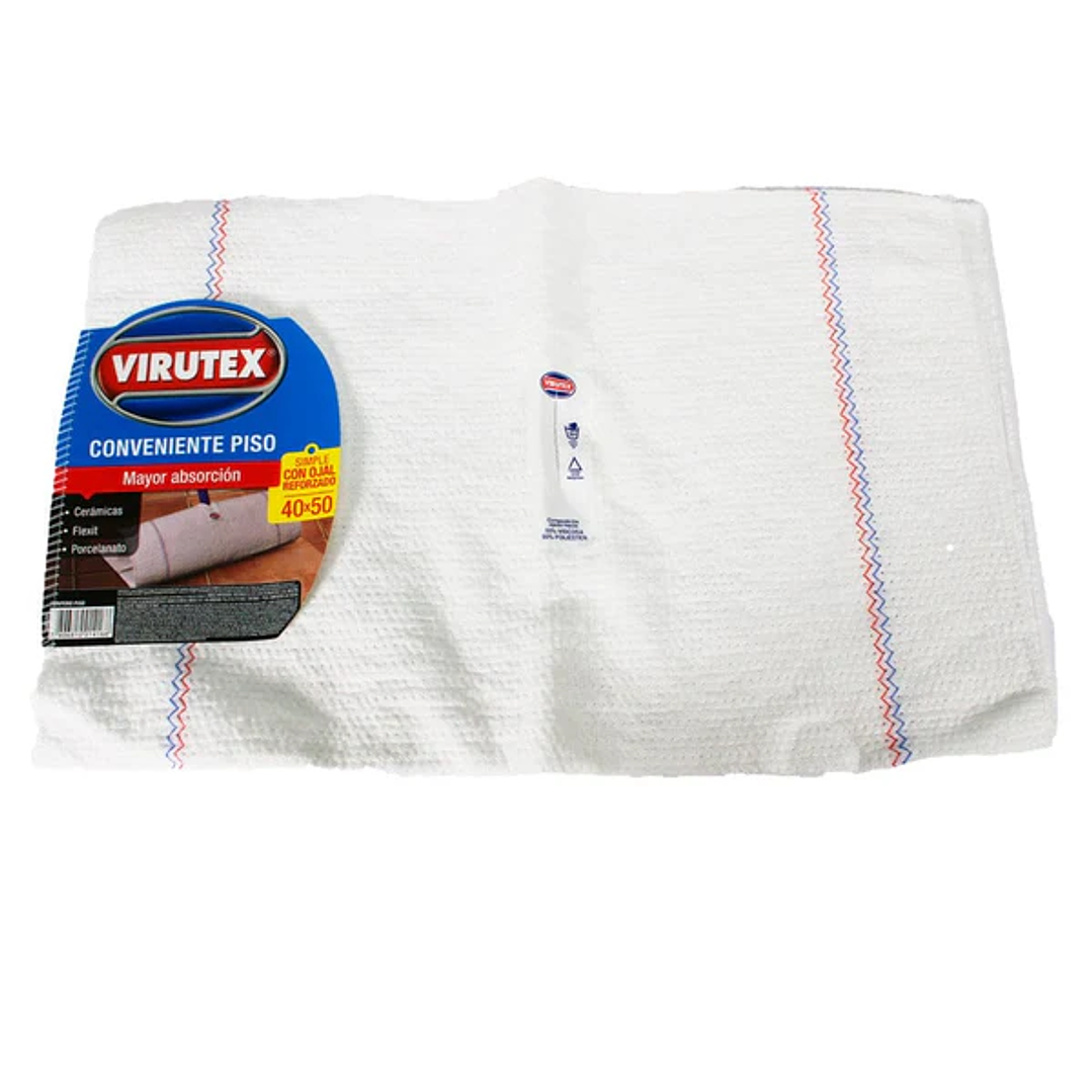 Trapero Algodón Simple Virutex c/ojal 40x50 - 1 unidad 1