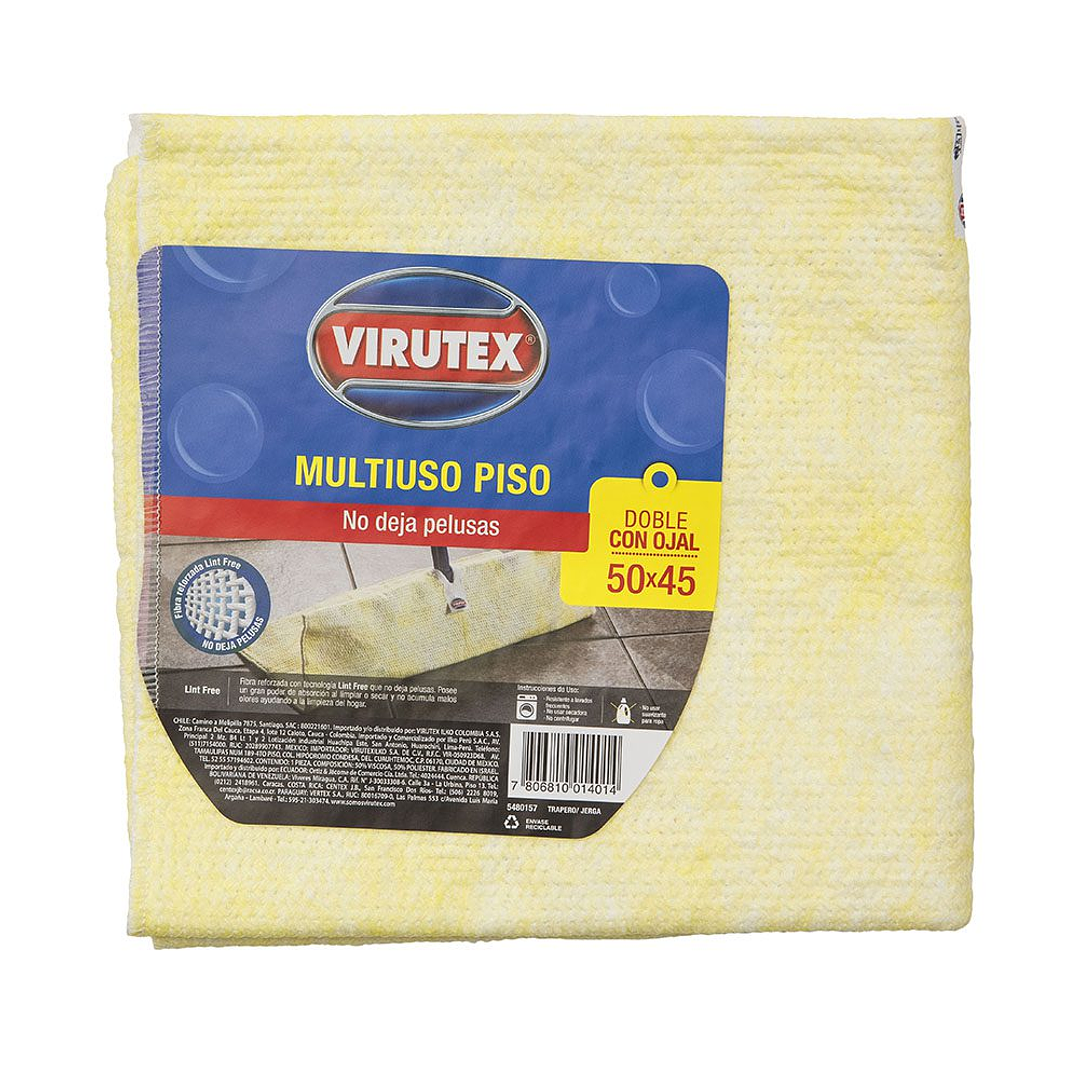 Trapero Algodón Doble Virutex c/ojal 50x45cm -  1 unidad 1