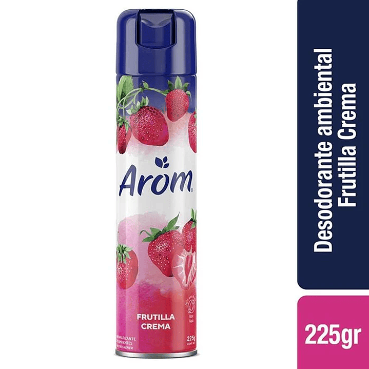 Desodorante Ambiental Arom 225gr-360ml - Aroma Frutilla 1