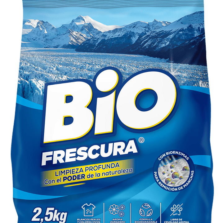 Detergente en polvo Bio Frescura 2,5kg - Aroma Campos de Hielo 1