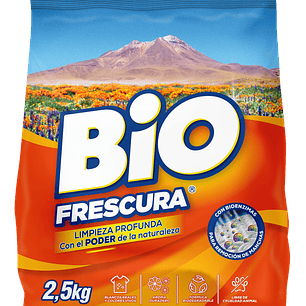 Detergente en polvo Bio Frescura 2,5kg - Aroma Desierto Florido