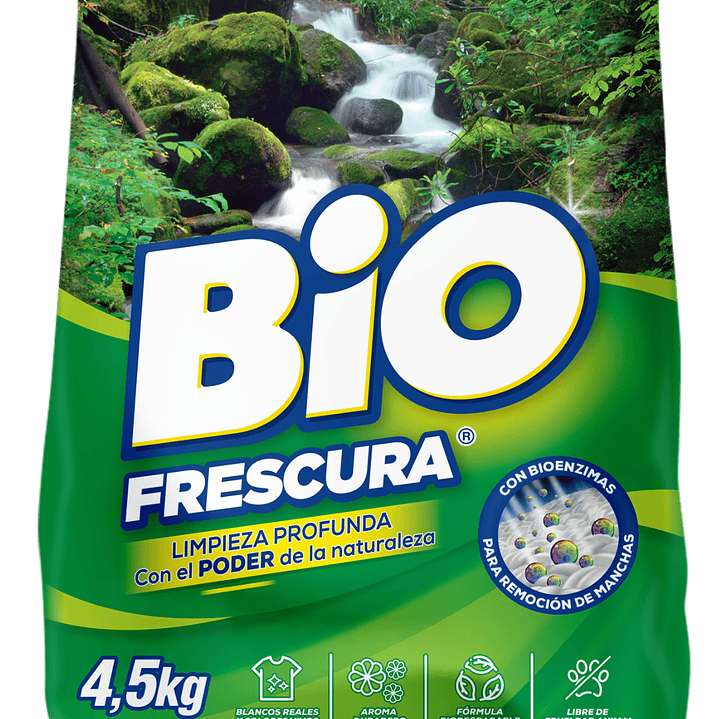 Detergente en polvo Bio Frescura 4,5kg - Aroma Bosque Nativo 1