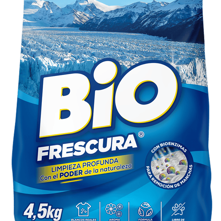 Detergente en polvo Bio Frescura 4,5kg - Aroma Campos de Hielo 1