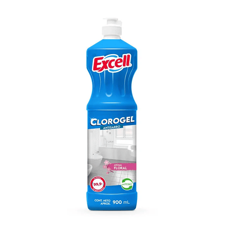 Quitasarro cloro gel Excell - 900ml Floral 1