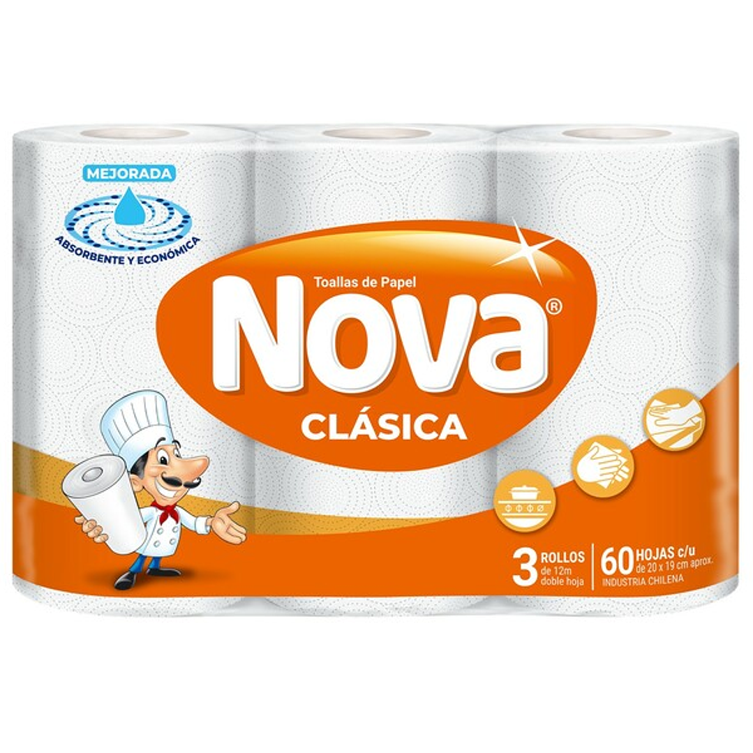 Papel Nova clásica - 3u x 12mts 1