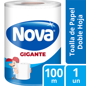 Toalla de Papel Nova Doble Hoja Gigante 100m