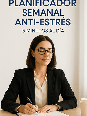 Planificador semanal antiestrés