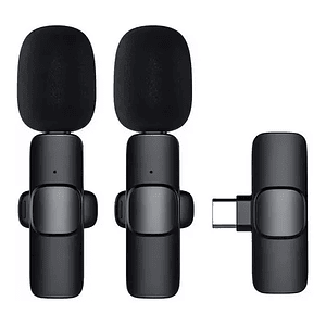 Micrófonos Lavalier Solapa Inalámbrico Pc Celular K9 - Tipo C