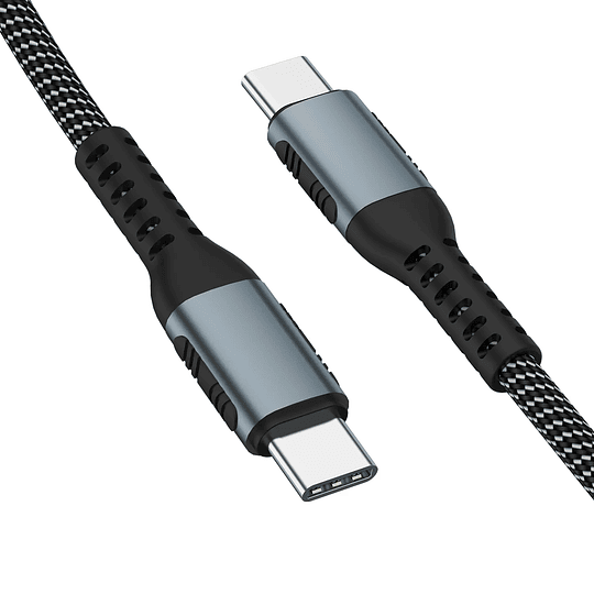 Cable Tipo C a Tipo C / 100w / Nylon Trenzado / 1m - Image 2