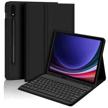 Funda con Teclado para Samsung Galaxy Tab S8 Plus / S7 Plus / S7 FE de 12.4 pulgadas