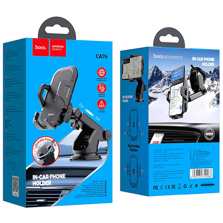 Soporte para Auto Hoco CA76 Touareg para tablero 3