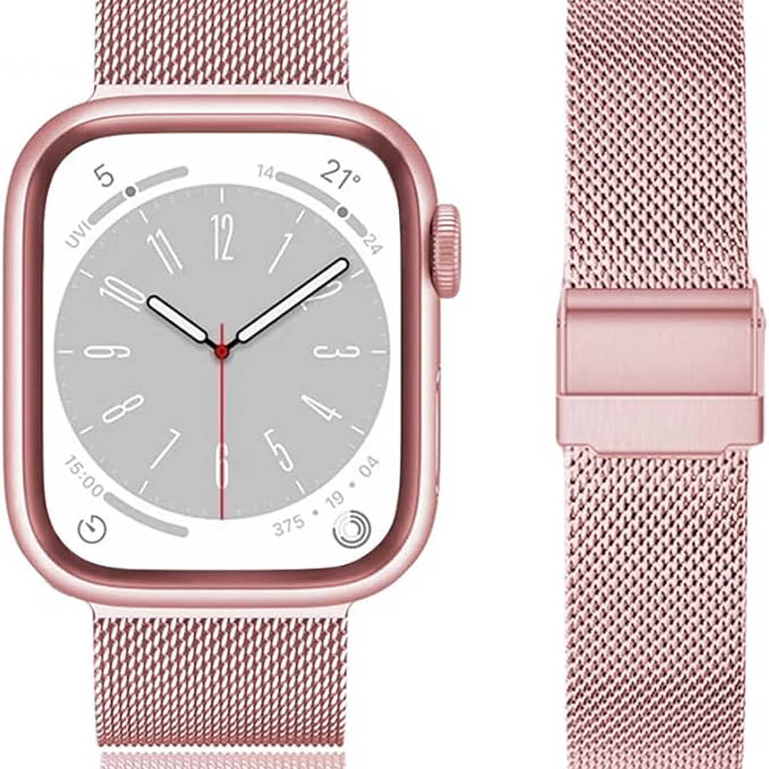 Correa de malla trenzada acero inoxidable Apple watch 38 / 40 / 41 / S11 S10 42mm 1