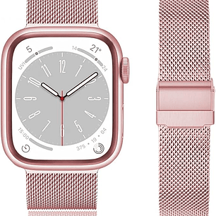 Correa de malla trenzada acero inoxidable Apple watch 38 / 40 / 41 / S11 S10 42mm