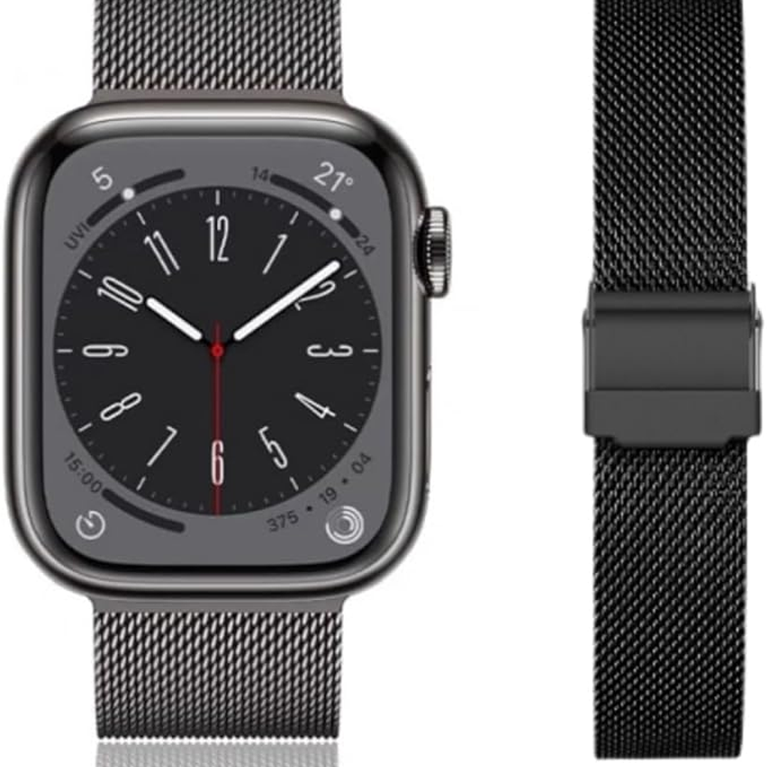 Correa de malla trenzada acero inoxidable Apple watch 38 / 40 / 41 / S11 S10 42mm 2