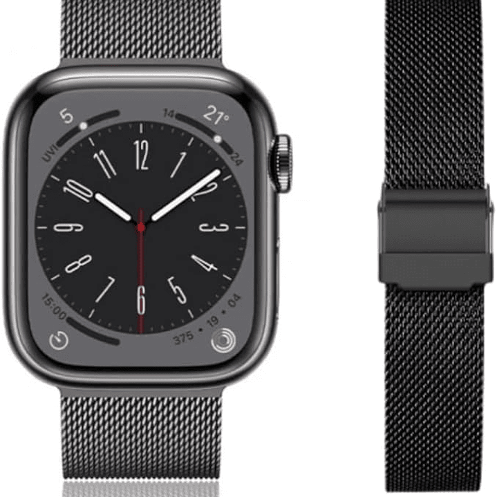 Correa de malla trenzada acero inoxidable Apple watch 38 / 40 / 41 / S11 S10 42mm 2