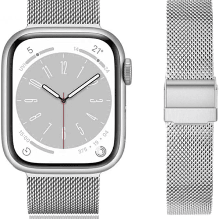 Correa de malla trenzada acero inoxidable Apple watch 38 / 40 / 41 / S11 S10 42mm 3