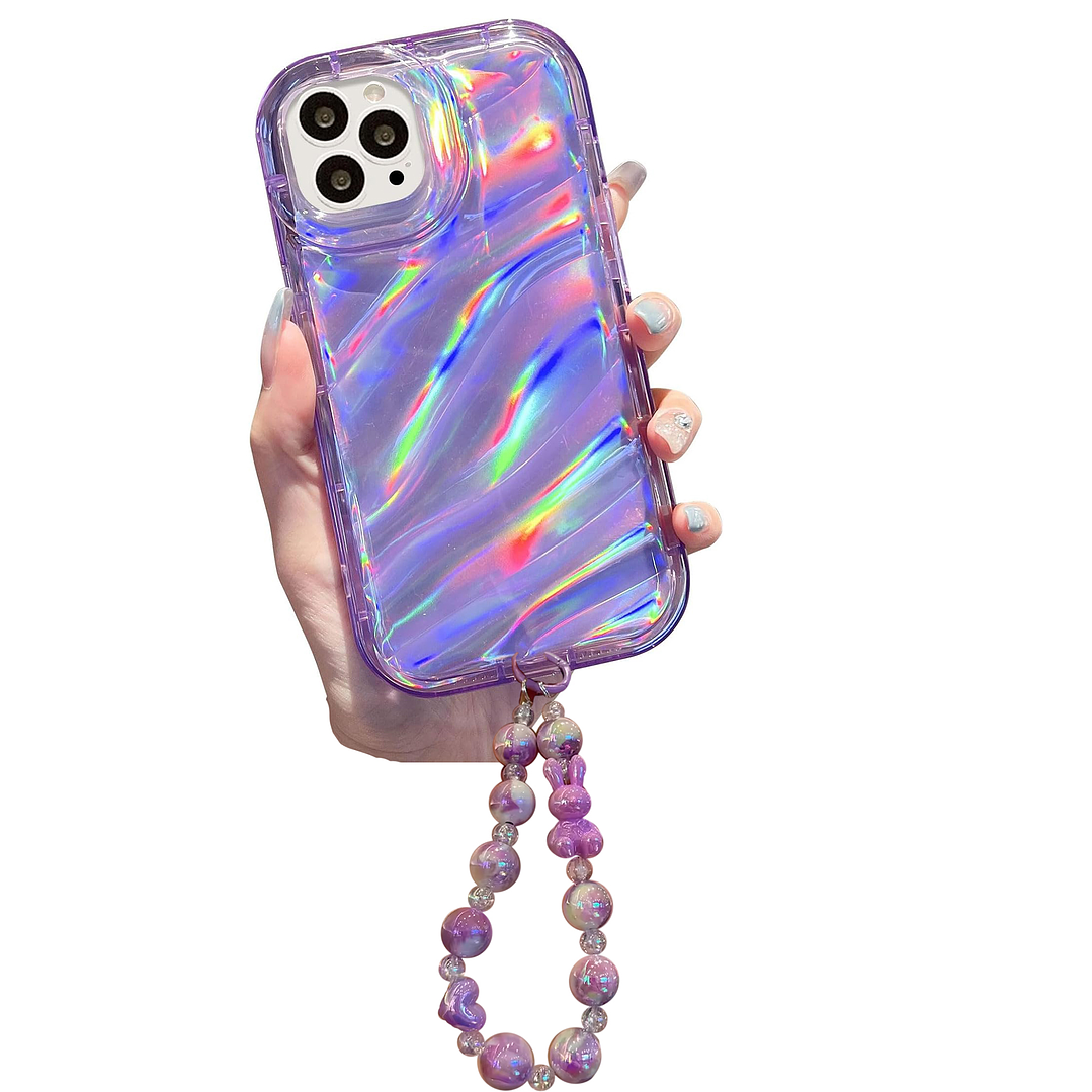 Carcasa 3D holográfica con colgante de mano iPhone 16 1