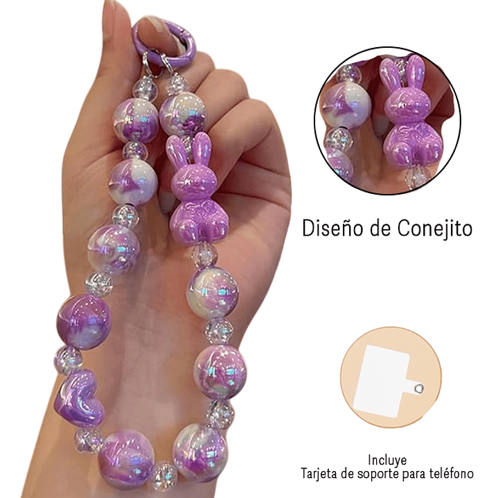 Carcasa 3D holográfica con colgante de mano iPhone 16 3