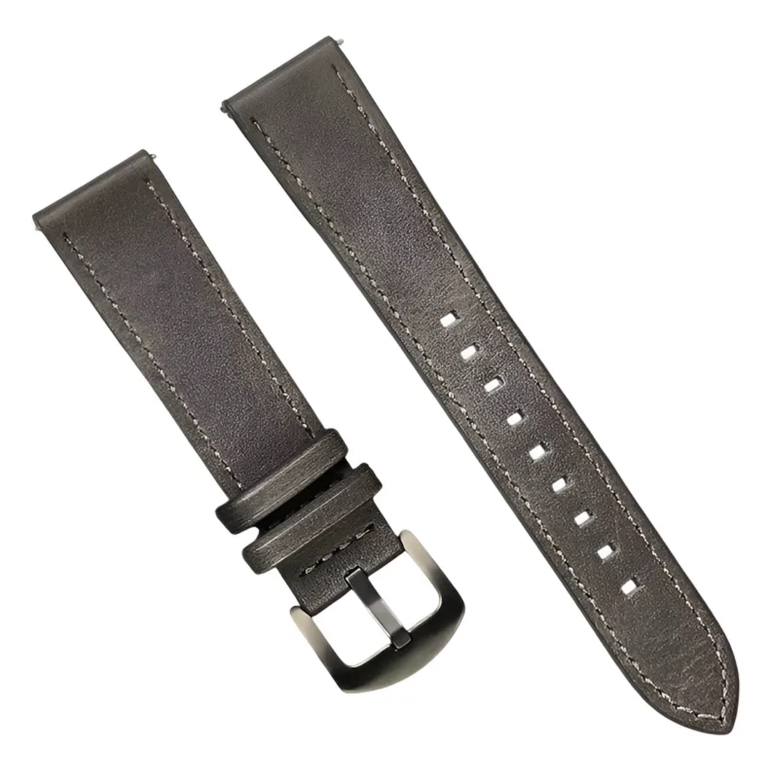 Correa De Cuero Para Huawei Samsung Xiaomi Garmin 22mm 4