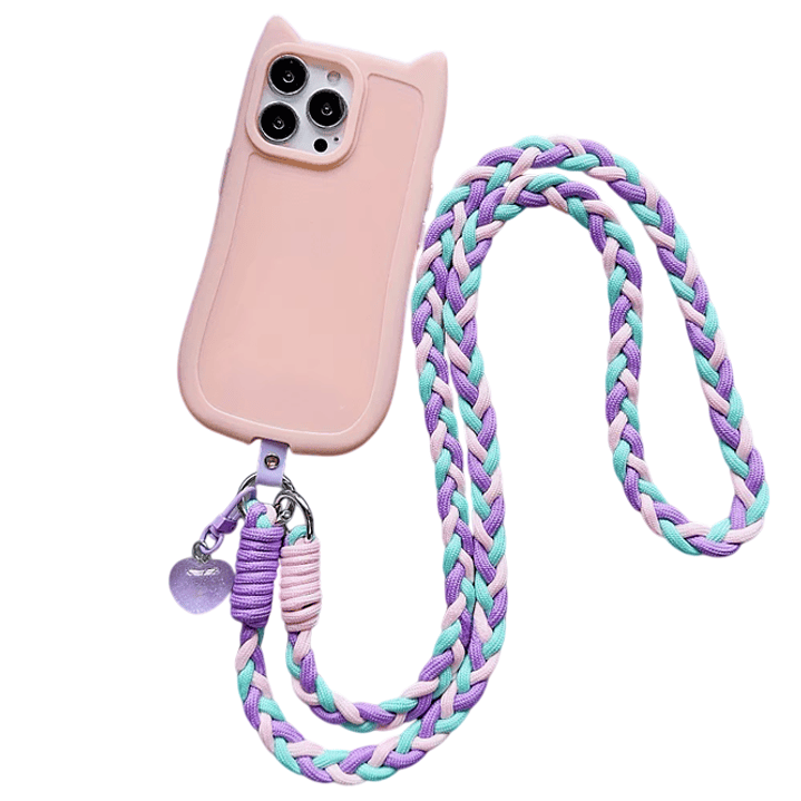 Colgante Para Telefono Largo Trenzado 1