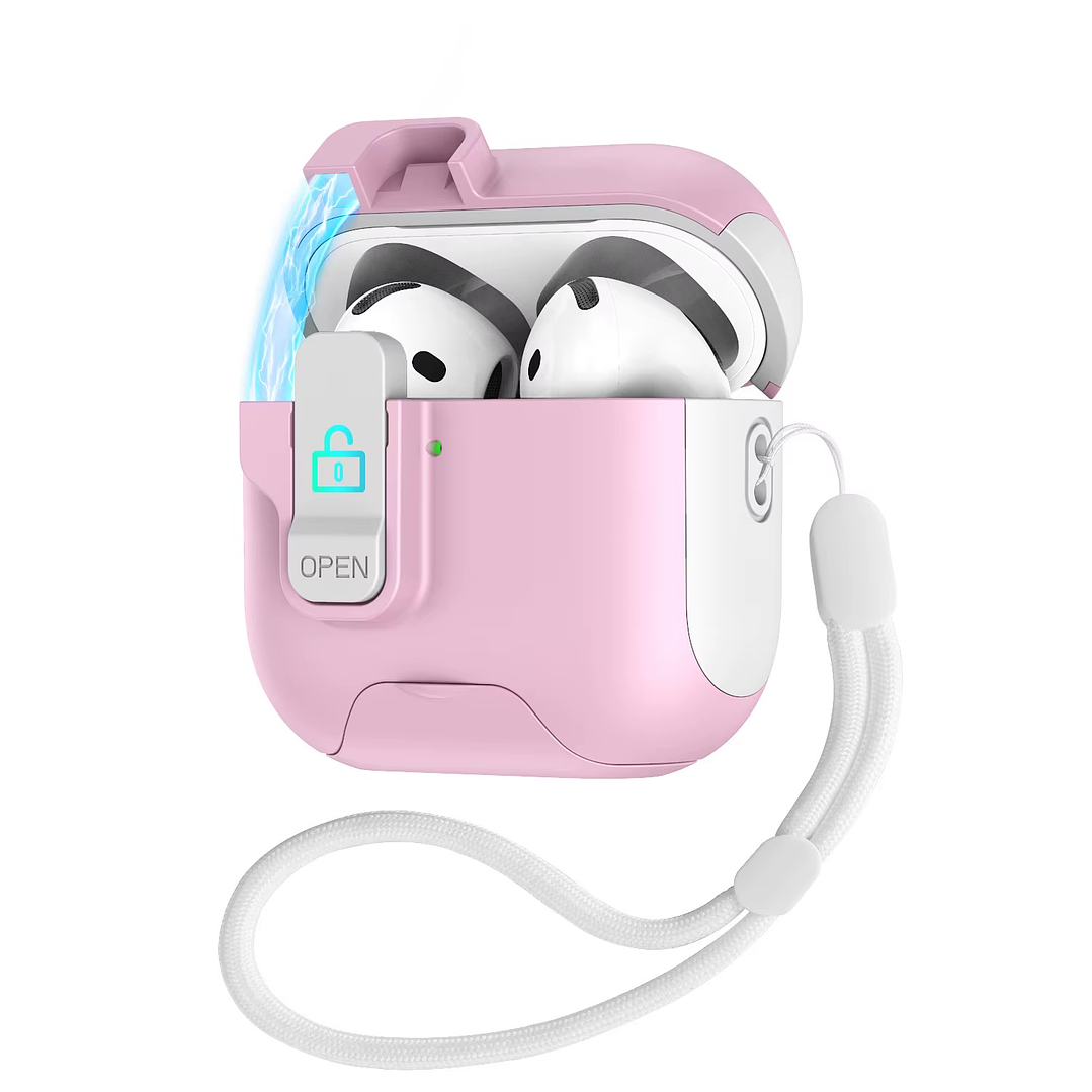 Funda Protectora Reforzada Con Bloqueo Para Airpods Pro 3 1