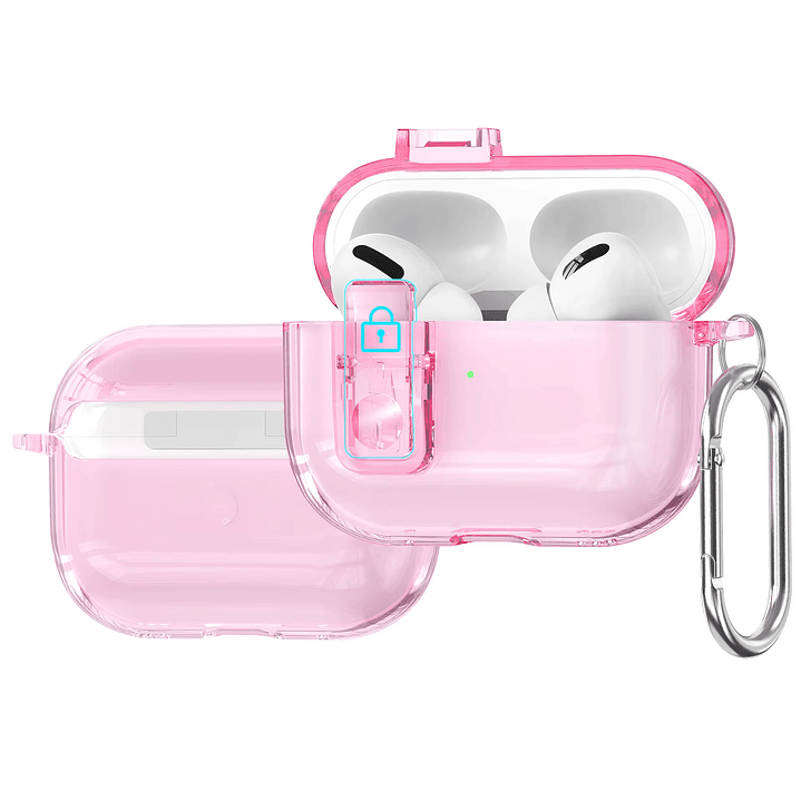 Funda Protectora Reforzada Transparente Para Airpods Pro 3 2