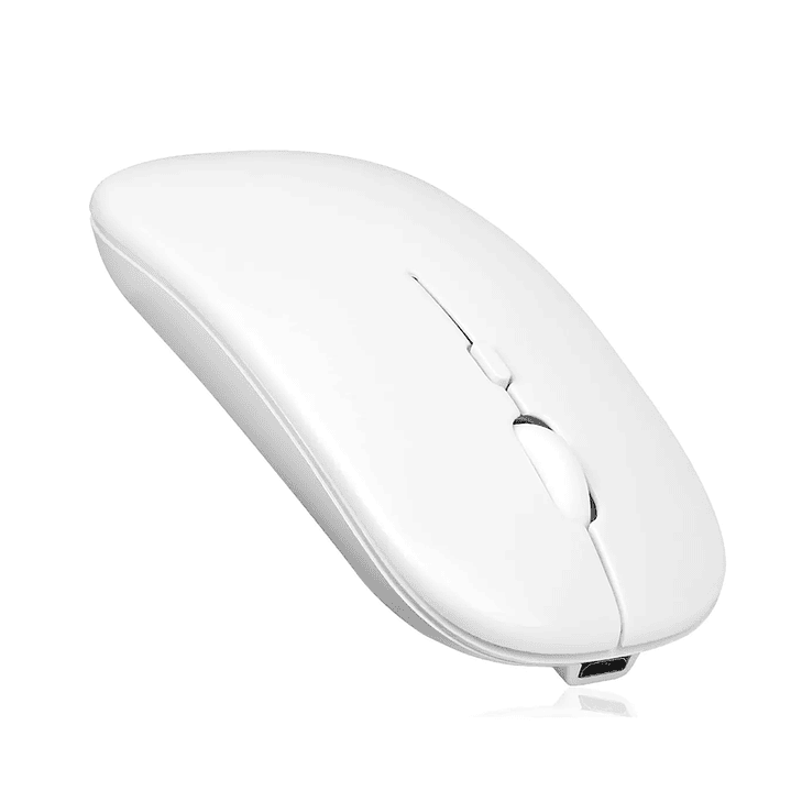 Mouse inalámbrico recargable con Bluetooth o USB para iPad, Notebook, tablet, Teléfono 4