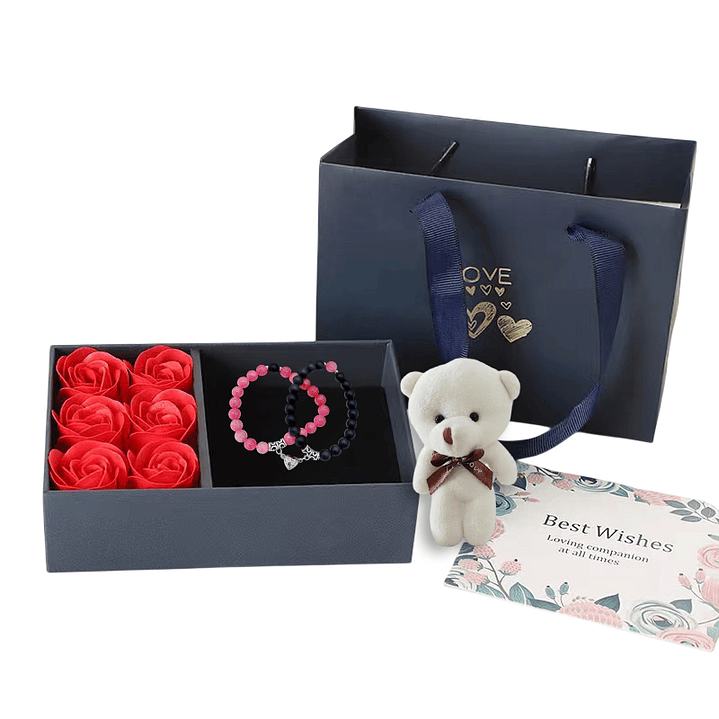 Set De Regalo Rosas Peluche San Valentín Amor Amistad Madre 1