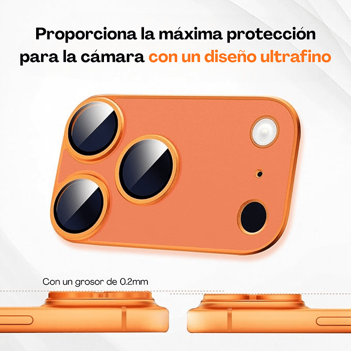 Protector De Camara Trasera Para iPhone 17 Pro Max 2