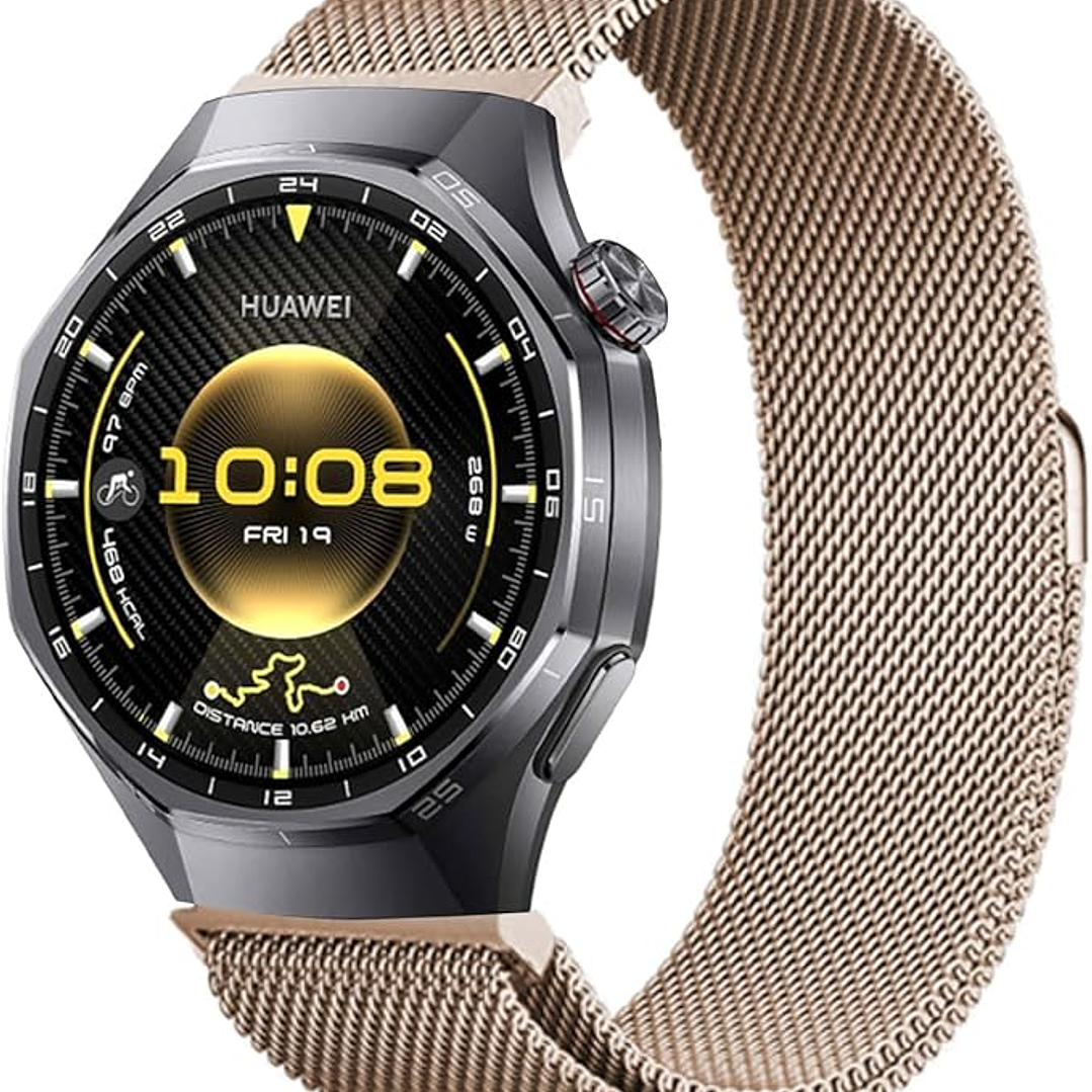 Correa Metálica Magnética Para Huawei Gt6 Gt5 Gt4 Gt3 Gt2 3